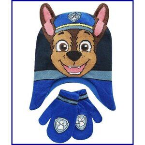 NEW Paw Patrol Hat & Mittens Set, Boy Or Girl Berkshire 2-Pc. -NEW & SEALED OSFM